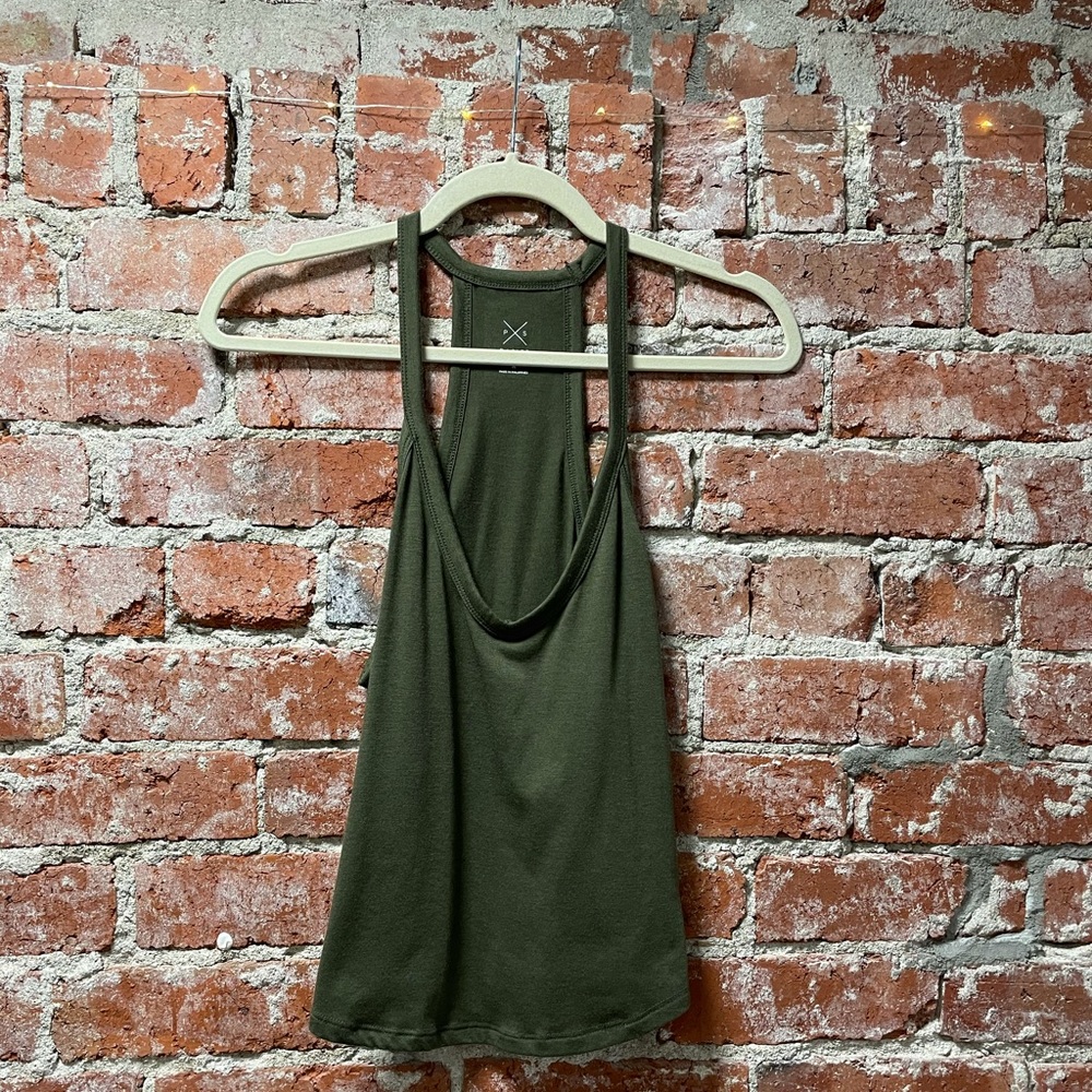 Pacsun Deep V tank - Olive